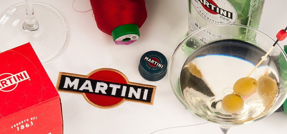martini bordado