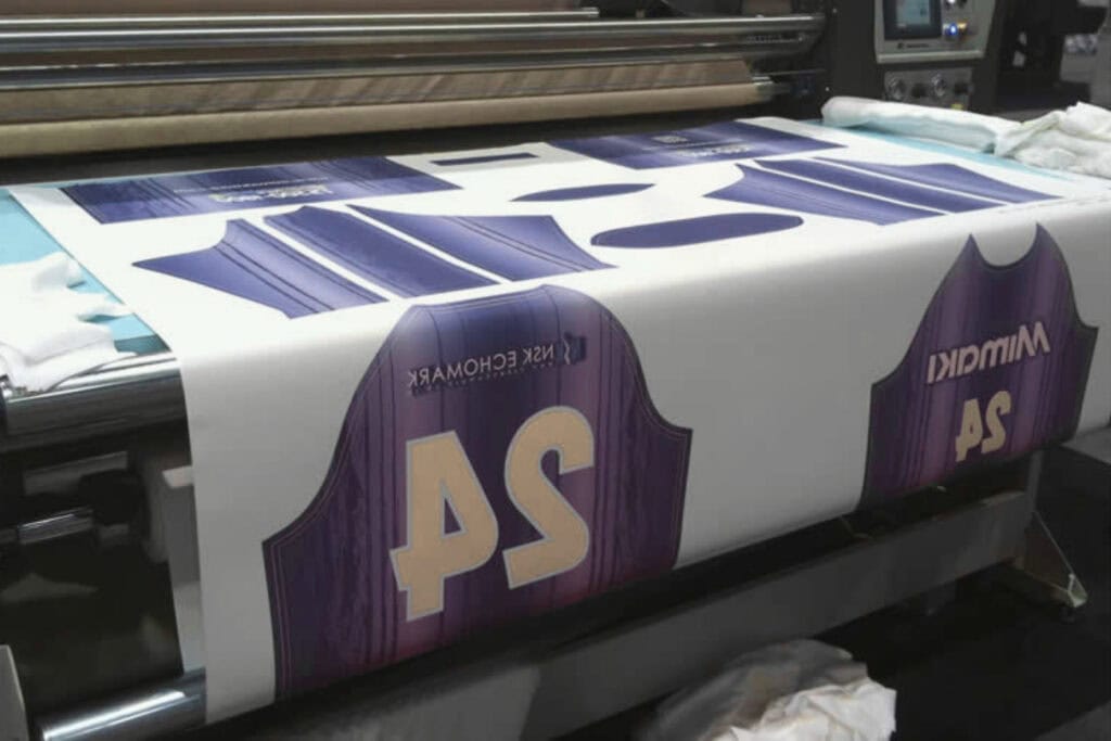 Camisetas deportivas impresas con sublimación