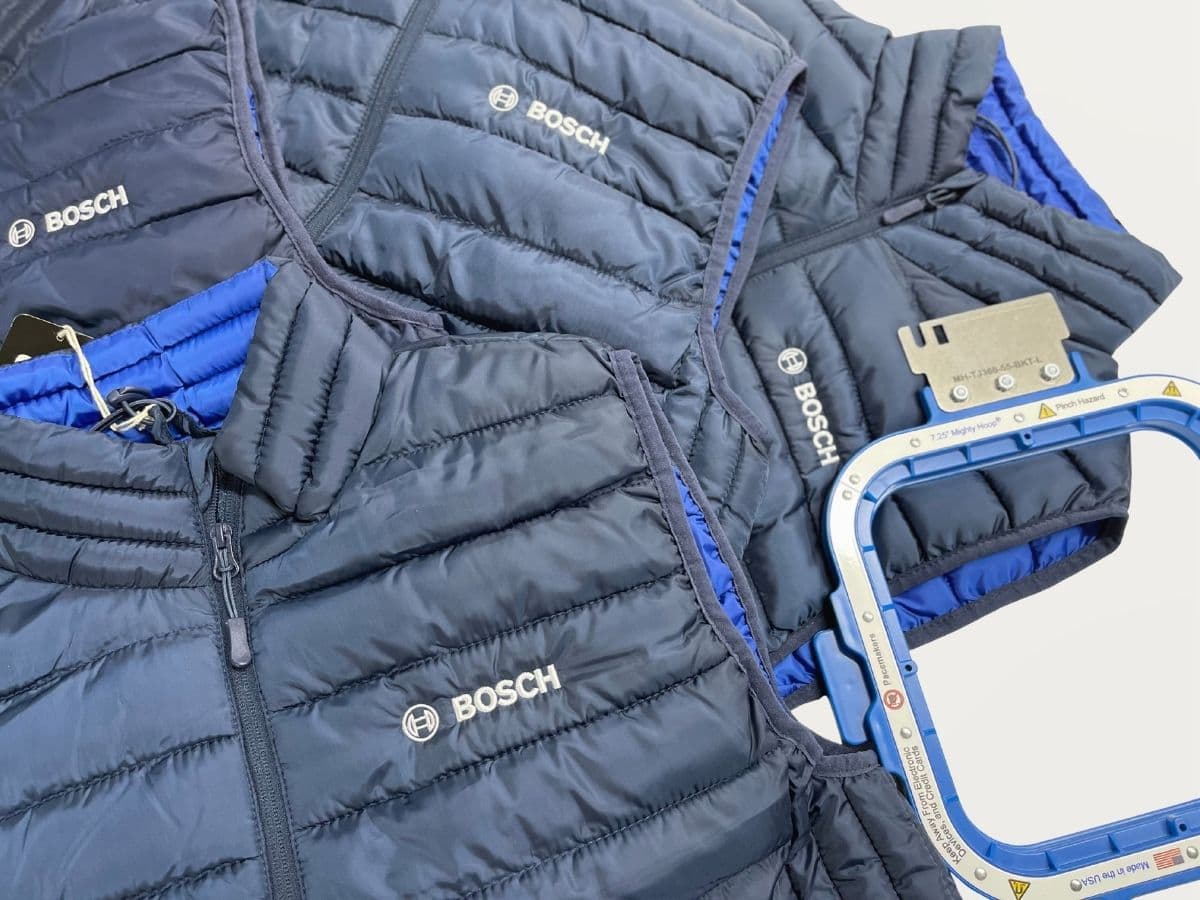 Chaqueta de trabajo con logotipo de empresa bordado